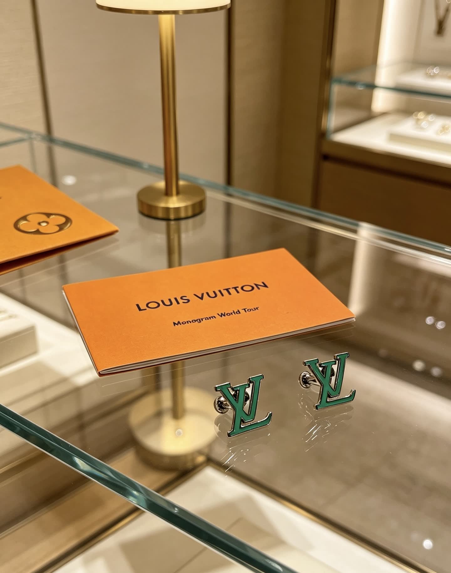 Louis Vuitton Monogram World Tour Earrings